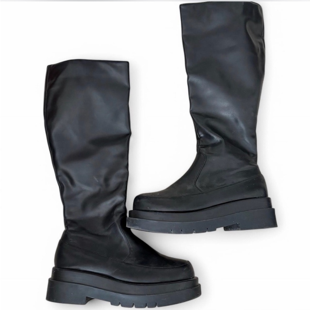 PrettyLittleThing Black Women's Knee High Boots